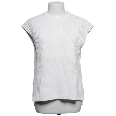 Zara, Top, Größe: M, Weiß, Baumwolle/Polyester, Einfarbig, Rippenstrick #mhP