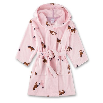Sanetta Girls Bathrobe - Kids, Swimwear, Cotton, Hood, Pocket, Motif...