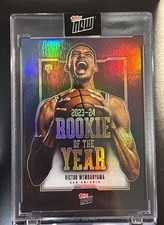 2023-2024 TOPPS NOW - ROOKIE OF THE YEAR CARD-VICTOR WEMBANYAMA VW-6 (WITH CASE)