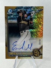 Euribiel Angeles - 2022 Bowman Chrome Gold Shimmer /50 1st Bowman
