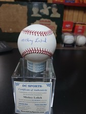 mickey lolich signed omlb w-cert
