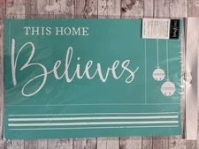 This Home Believes Chalk Couture Size C 12x18 Christmas Religious New Sealed