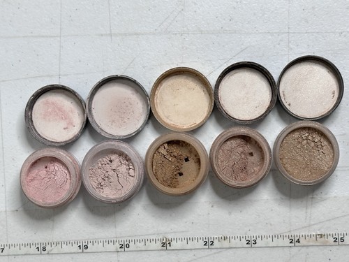 bareMinerals Lot Of 5 Loose Mineral Eyeshadow Glimmer Matte Discontinued Set - Picture 2 of 10
