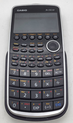 Casio Prizm FX-CG10 Color Graphing Calculator 3D Black w/ Cover Tested Works