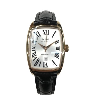 MIDO M003.107A Baroncelli Tonneau Uhr mit durchsichtigem Boden, Automatik