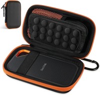AMFUN Hard Drive Case, Portable External Hard Drive Case for SanDisk Extreme/Sa