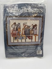 Needle Treasures Great Expectations Counted Cross Stitch Cats At Mailbox Kit