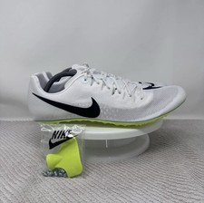 Nike Zoom Ja Fly 4 White Bright Spruce Track Spikes Men  s Sz 10.5 DR2741-102 NEW