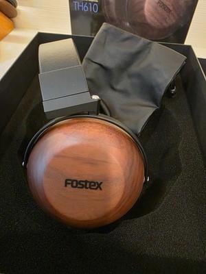 Fostex TH610 Premium Headphones -Complete in box - Walnut Wood Cups - USED