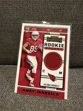 2019 Panini Contenders - Rookie Ticket Swatches Andy Isabella #RTS-21 (MEM, RC)