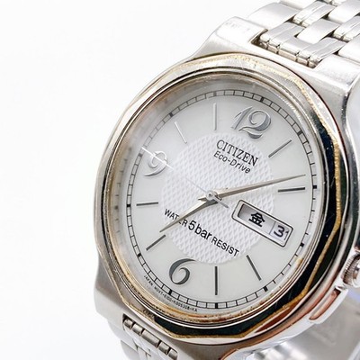 Citizen Eco-Drive E100-003334 Mens Watch Solar Analog 35.7mm wrist 17cm