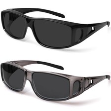 Fit Over Wrap Sunglasses Polarized Lens Wear Eyeglasses 100 UV Protection