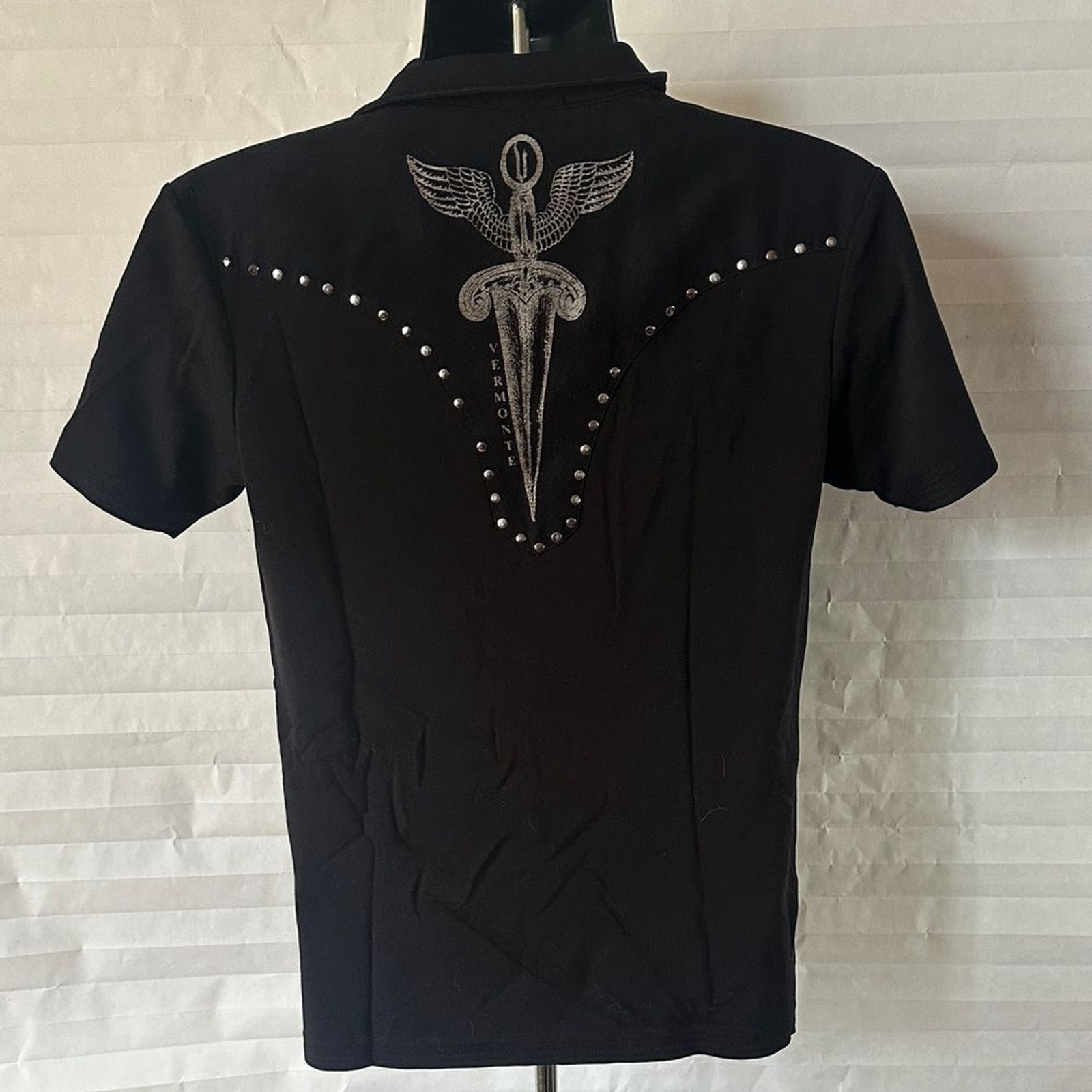 Vermonte Basic Men's XS Black Button Down Shirt G… - image 4