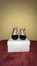Nine West Black Leather Stilettos, Women's shoes size 7