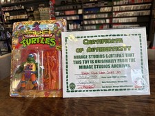 Whacky Wild West Chief Leo TMNT VTG Playmates 90s Signed Peter Laird & More Cert
