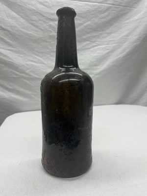 Antique Crude 1750's Shipwreck Tall Rum Bottle - Pontil
