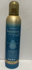 OGX Bodifying + Bamboo Fiber Full Root Boosting Spray Mousse, 7.75 Oz.
