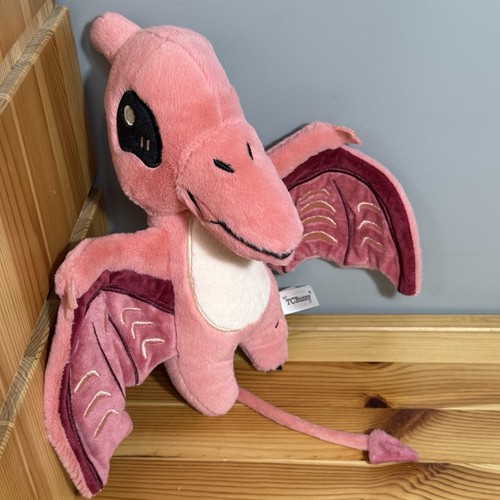 TCBunny Baby Dinosaur 10" Pink Plush Pterosauria With Wire Poseable Wings - Picture 2 of 10