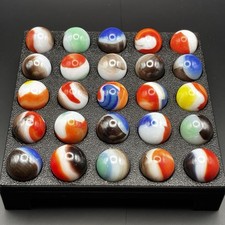 Vintage Marbles - Vitro Agate MCP NM-M .57-63 Group of 25