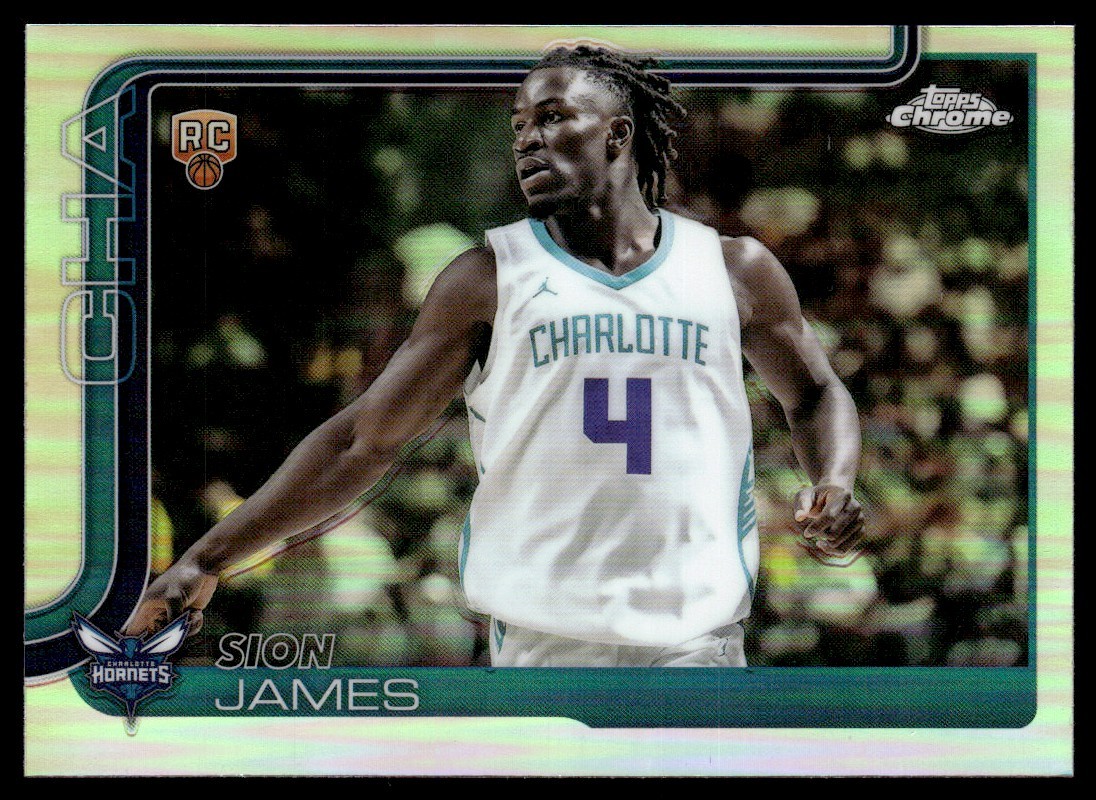 2025-26 Topps Chrome Refractor Sion James RC #283