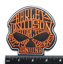 SKULL MOTORCYCLES BIKERS VEST JACKET EMBROIDERED IRON ON PATCH