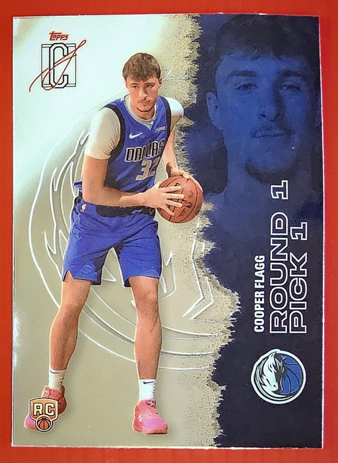 Cooper Flagg RC 2025-26 Topps Signature Series Chrome #101 Dallas Mavericks 