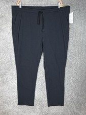 All In Motion Ripstop Pants Mens Size XL Black Stretch Pockets Drawstring UPF50