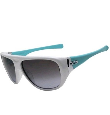 Oakley CORRESPONDENT Aqua-White Sunglasses EUC Resistor Sweep (Youth Fit) Prizm Sapphire Lenses, Polished  main image 2