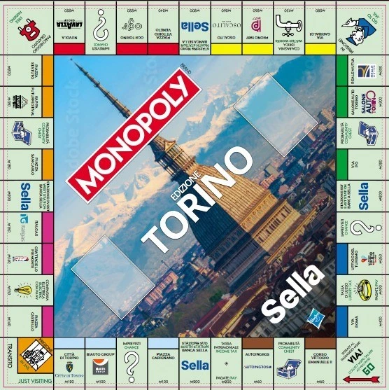 Winning Moves MONOPOLY TORINO Gioco da Tavolo NOVITA' - Immagine 3 di 4