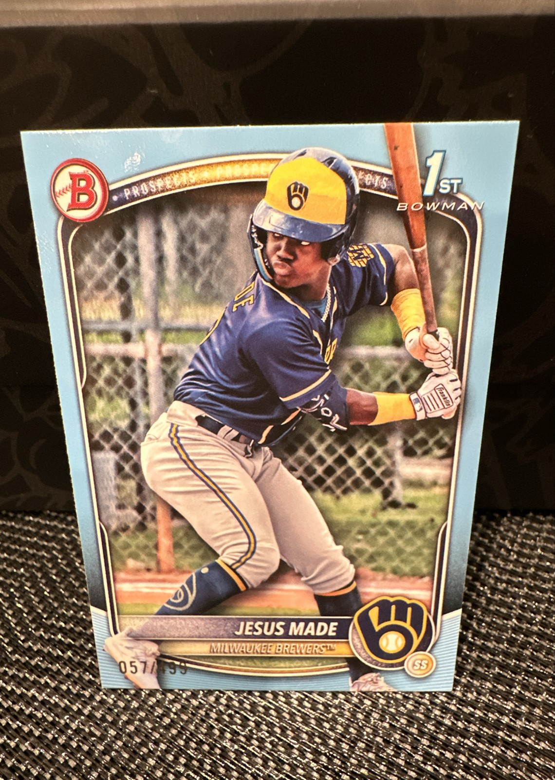 2025 Bowman - Prospects Jesus Made #BP-66 Sky Blue /499 (RC)