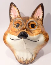 FOX Stringholder *STRING HOLDER Babbacombe  Pottery ENGLAND + scissor & string