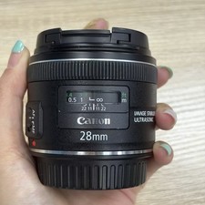 CANON EF 28MM f/2.8 IS USM LENS  Lens Is Perfect Condition Black