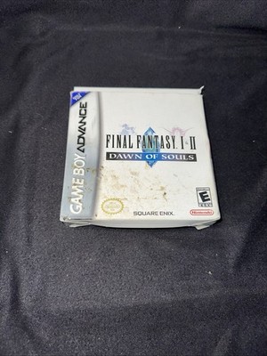 Final Fantasy I & II: Dawn of Souls GBA (Box/Inserts/Manual) NO GAME DAMAGED