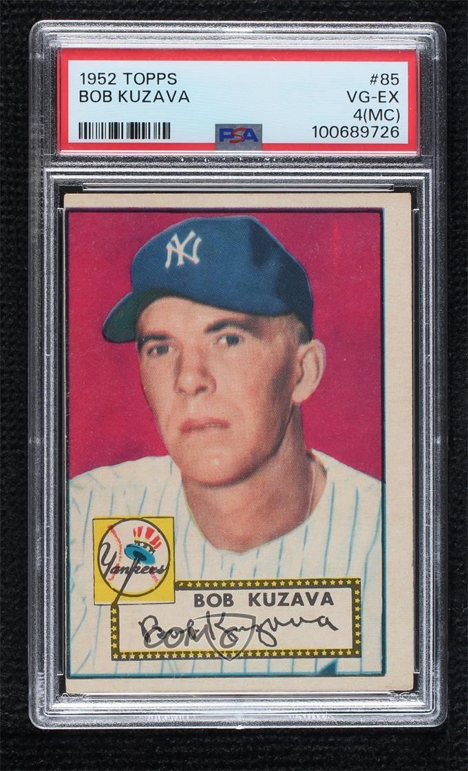 1952 Topps Bob Kuzava #85 PSA 4 2jq