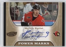 2005-06 Upper Deck Power Play Power Marks Martin Havlat #PM-HA Auto g3b