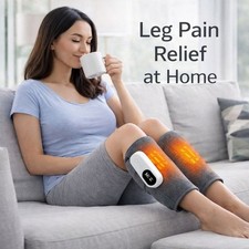 Leg Massager Air Compression w/ Heat for Circulation Pain Relief Calf Foot USB-C