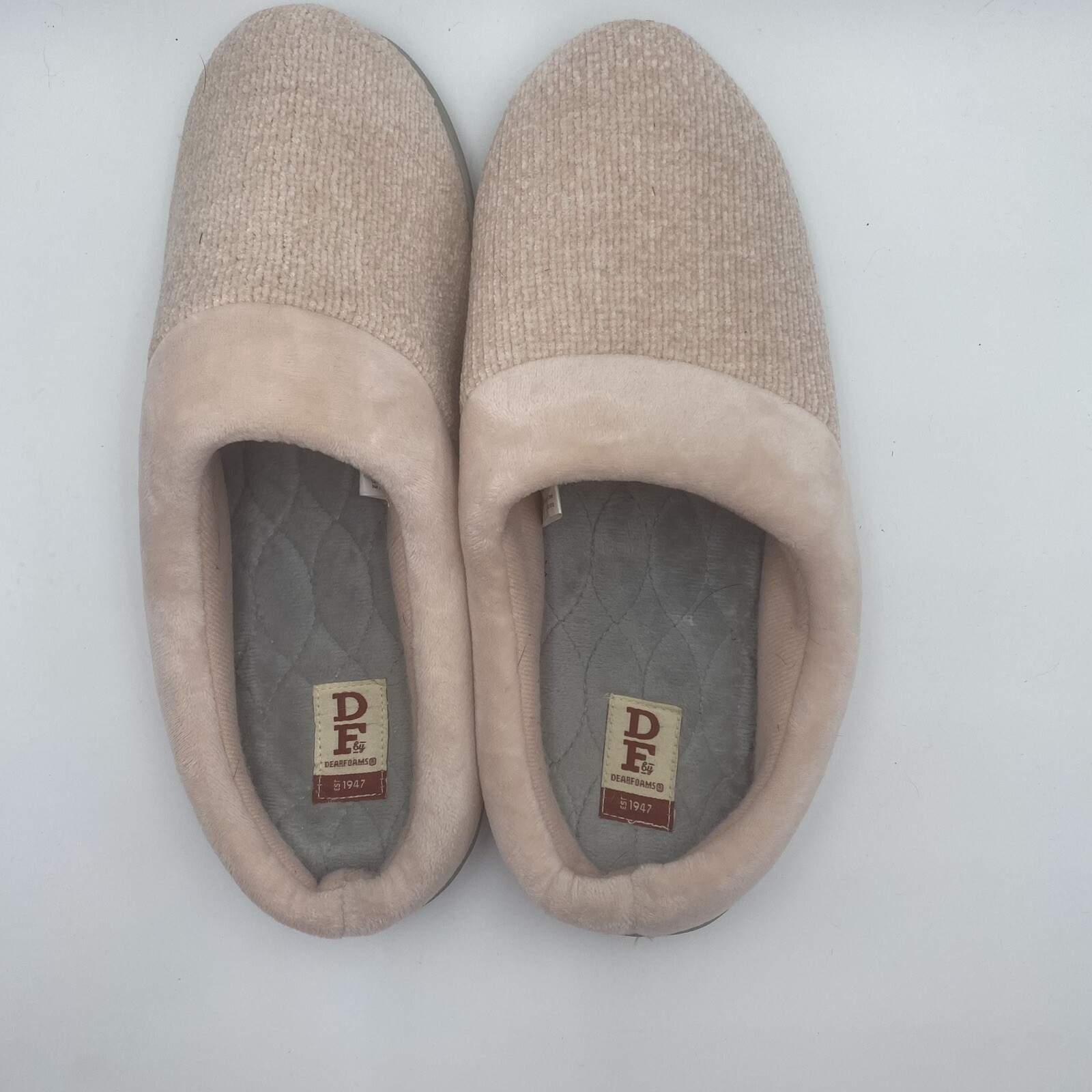 SAOLA Pantofole Dearfoam Womans XLarge 11 12 suola in gomma sfocata sfocata