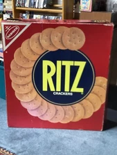 Huge Vintage Advertising Store Display Ritz Crackers Box  32”x30” Pop Art