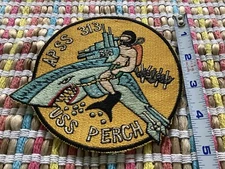 VINTAGE 1950/60’s SUBMARINE USN NAVY USS PERCH APSS-313 SHIP DECK JACKET PATCH