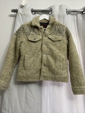 Sherpa Tom Boy Trucker Jacket Medium Ladies