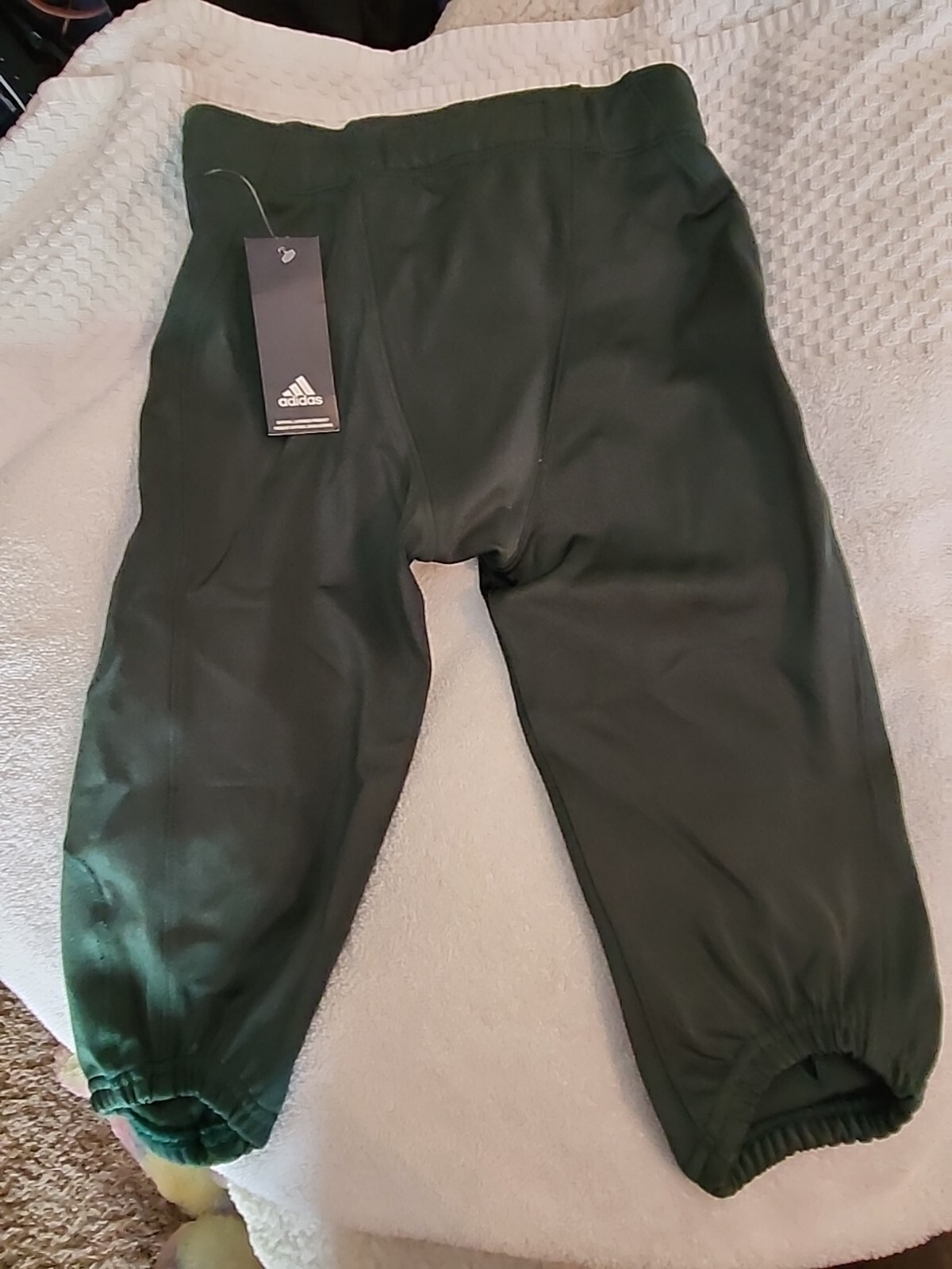 Adidas Press Coverage Youth boys Football Pants Size L, XL knee Dark