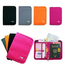 Travel Passport Holder Bag Men Women Document Organizer Credit Cards Case Wallet
