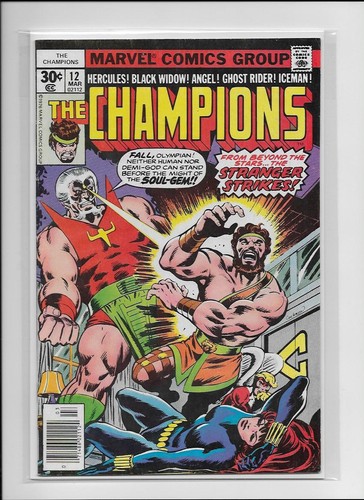 CHAMPIONS #12, #13 & #14 VF/VF+ Stranger, Soul Gem!! Black Widow & Hercules!!