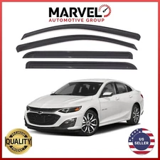 Out-Channel Window Vent Visor Rain Guards Deflectors for Chevy Malibu 2016-2024