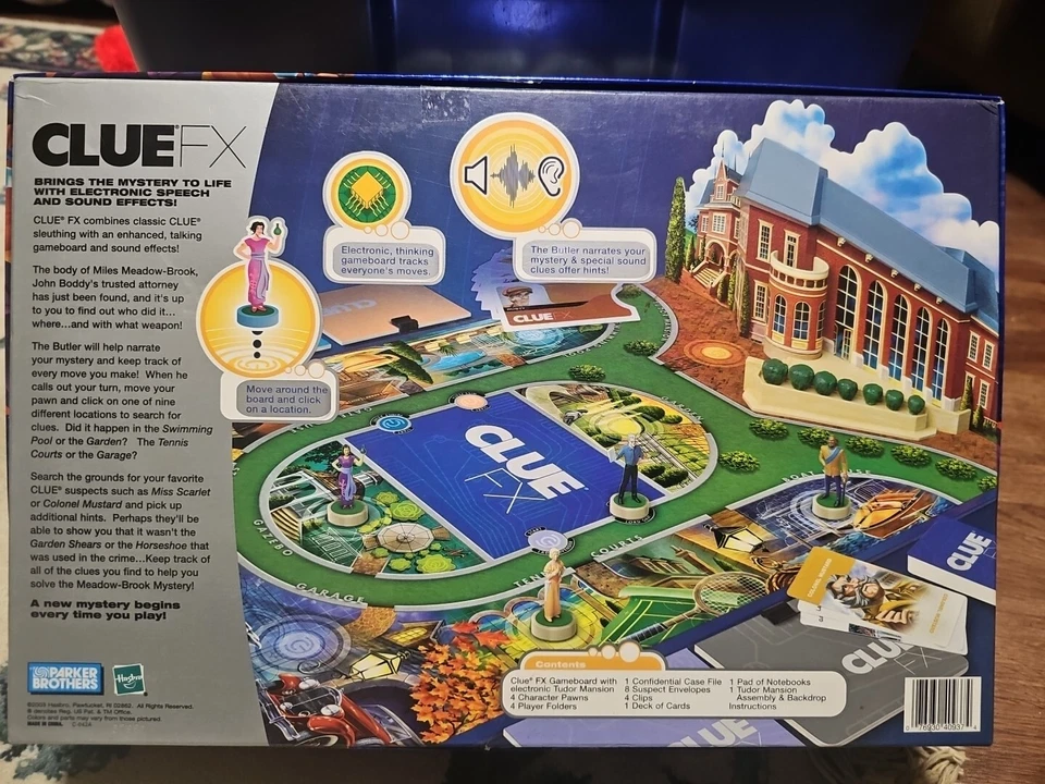 CLUE FX ELECTRONIC TALKING  DETECTIVE Board GAME Works Tested YES! 100% COMPLETE - Image 2 of 4