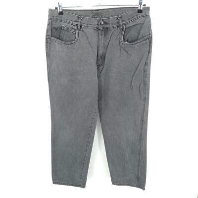 Vintage Bugle Boy Jeans Mens 36 Short 34x28 Gray Straight Leg Cotton