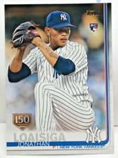 Jonathan Loaisiga 2019 Topps Series 1 RC 150th Anniversary Parallel #243 YANKEES