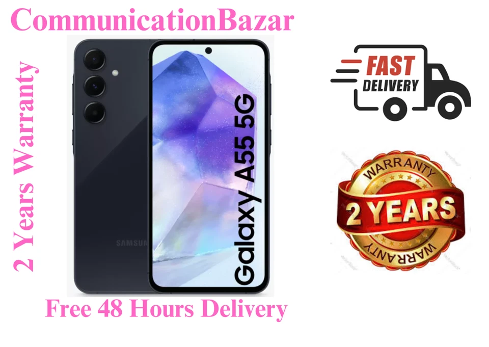 New Samsung Galaxy A55 5G 128GB 8GB Unlocked D/S 2024 Android SmartPhone - Image 2 of 4