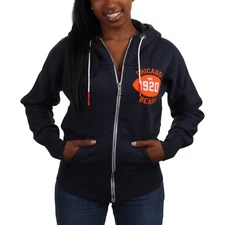 NIKE CHICAGO BEARS NFL WOMENS EST. 1920 FULL ZIP HOODIE SWEATSHIRT SMALL