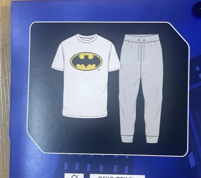 Men’s Batman Short Sleeve Long Leg Pyjama Cotton Rich - Different Sizes - Image 4 of 4